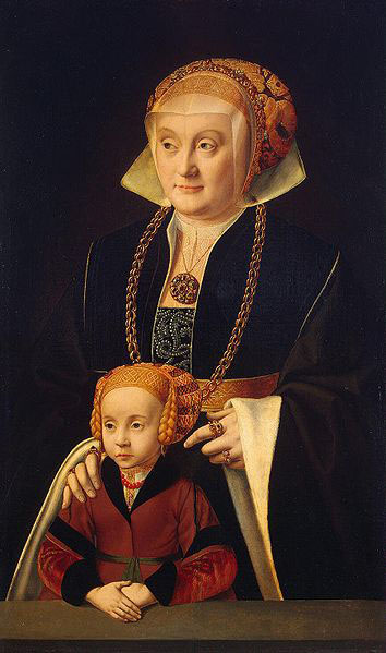 Portrait of a Lady with her daughter